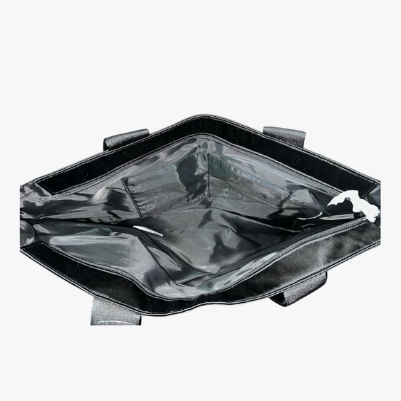 Victoria's Secret Black Tote with Silver Accents - Picture 2 of 6